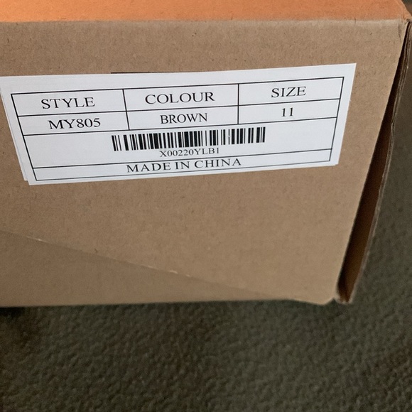 Men’s Jousen brown slip-on casual shoes with box. Size 11 - Picture 10 of 10